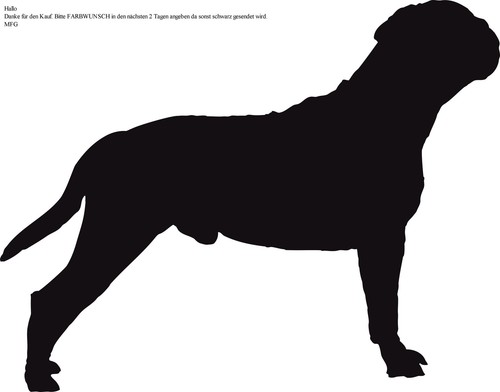 Hu19 aufkleber hund - 1,