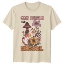 Stay Curious Whimsical Cat
