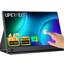 UPERFECT Touchscreen Monitor 14" 1920x1080 Portable Monitor USB C PC Bildschirm
