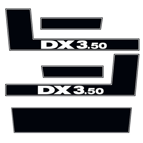 Deutz dx3 aufkleber - dx3.50,