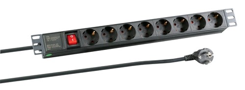 Steckdosenleiste 8 fach - 19“,