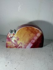 Royal Worcester Flat Mates Molly Cat Keramik Kunst Figur 2005 