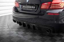 Heck Ansatz Diffusor V.2 passend für BMW 5er M-Paket F10 / F11 Einzelauspuff li.