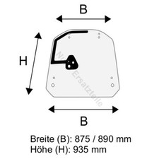 Heckscheibe für Linde E12 E14 E15 E16 E18 E20 BR 386 Stapler (3864375701)