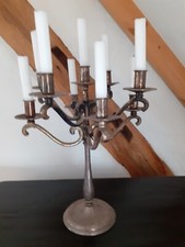 Edler 9-armiger Kerzenständer, Alpaka Silber