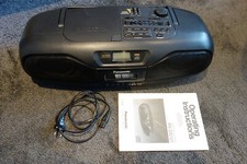 Panasonic RX-DS101 Portable Stereo CD System Gettoblaster Radio mit Kassette MC