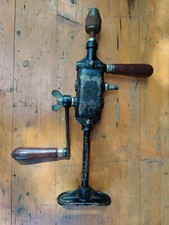 Schreiner-Handbohrmaschine- Mit Stütze-Kurbel--Tischler--Zimmermann-- Genko Germ