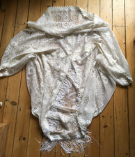 poncho spitze fransen aus