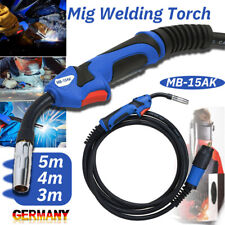 Schweißbrenner MB-15AK 3-5m MIG MAG Schutzgas Schlauchpaket Euro Zentralanschl#