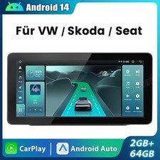 10.26" CarPlay Android 14.0 Autoradio Für VW Caddy Amarok Crafter T6 Polo 2+64GB