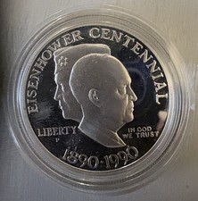 Silber PP Eisenhower 1990 P