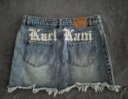 Karl kani damen jeans minirock - kani,