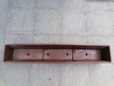 Blumenkasten Kunststoff Länge ca. 100 cm braun Breite 17 cm Höhe 14 cm