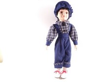 Sammlerpuppe Künstlerpuppe Junge ca. 40 cm Biscuit-Porzellan (6349)