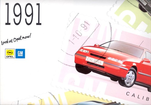 Opel kalender 1991 - opel,