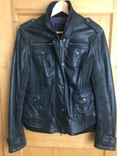 Jagger & Evans Lederjacke Bikerjacke schwarz Gr. M 38 weiches Leder