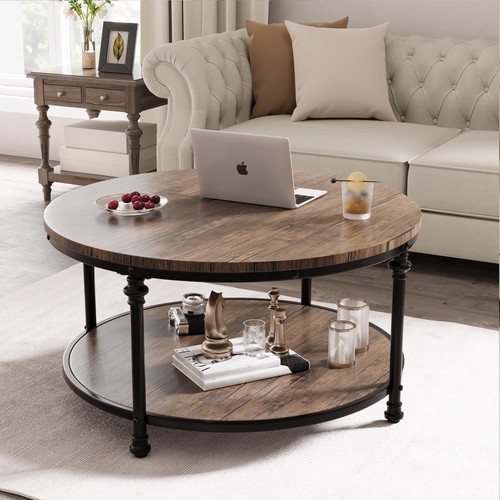 Couchtisch mit ablage runde - couchtisch,