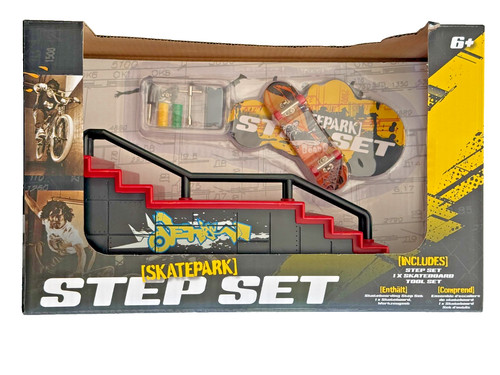 Fingerboard skatepark step set - fingerboard,