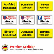 Schild Einfahrt Ausfahrt freihalten Parken Durchfahrt Betreten verboten Hinweis