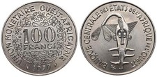 Westafrika - West Africa 100 Francs L'afrique de L'ouest -verschiedene Jahrgänge