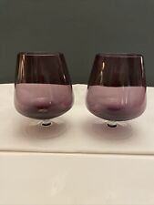 Cognacgläser Windlichter Trinkgläser Dessertgläser Farbig Lila Mauve