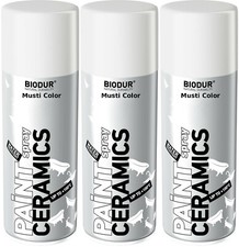 3x400ml Lackspray Badewannen Waschbecken Keramik Ceramic Reparatur Farbe Weiß