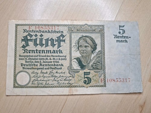 Rentenmark rentenbank 1926 - 5,