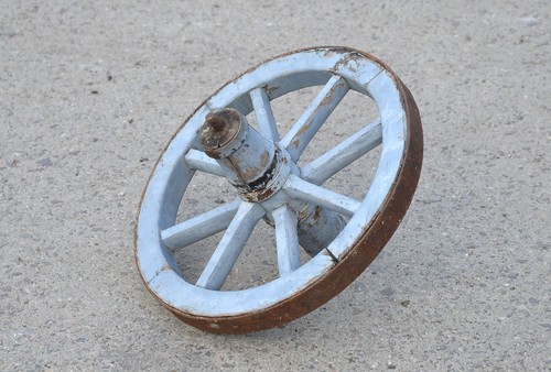 Vintage alte holzkarre - alte,