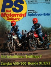 Zeitschrift PS Motorrad #4 von 1979 Apfelbeck BMW Suzuki GS 400 Sanglas 400