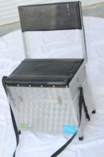 Breuer Aluminium Sitzkiepe mit Schultergurt-Angeln-41cmx37cmx27cm  # 11