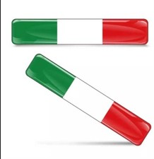 2x 3D Gel Aufkleber Italien