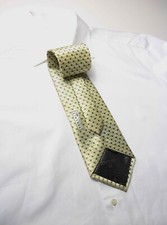 Versace Classic V2 Tie Herren Einheitsgröße 100% Seide Spitz Muster Gelb