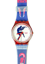 Swatch Uhr GENT GR 111 Tedophorus mit Originalbox und neuer Batterie