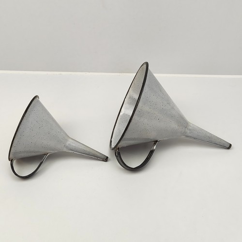 Vintage emaille trichter - vintage,