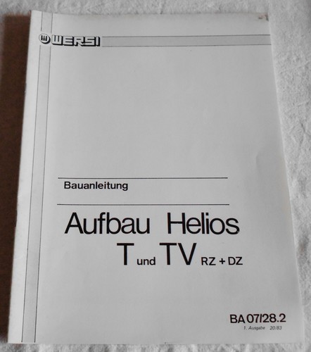 Wersi aufbauanleitung helios - aufbauanleitung,