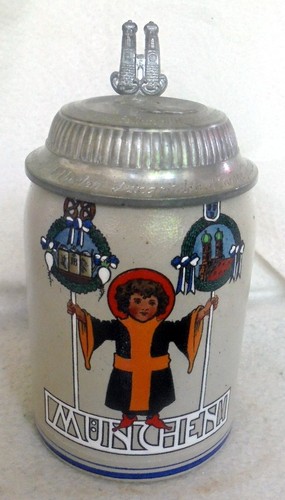 Alt bierkrug münchner kindl - bierkrug,