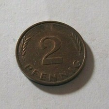 C# 2 Pfennig DM Münze Coin