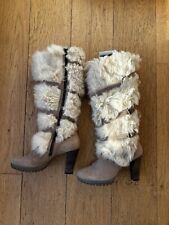 Stiefel für Damen außen aus Fell Und Leder Innen Mit Teddy Gefüttert Von Högl 