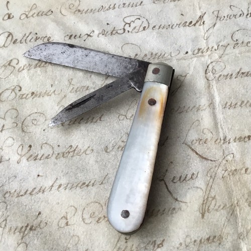 Taschenmesser perlmutt messer - perlmutt,