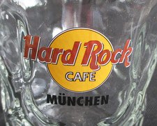 Hard Rock Cafe - Munich München Glas Bierglas Maßkrug - siehe Fotos