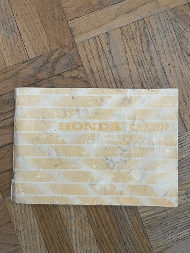 Honda 750 owners manual - owners,