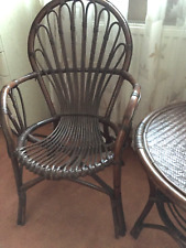 Stuhl Natur Rattan dunkel 