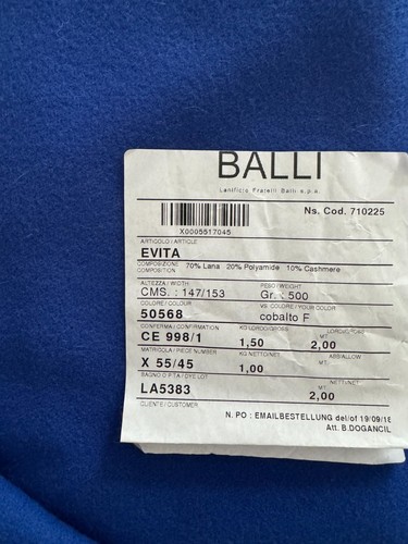 Mantelstoff balli wolle - , 70%