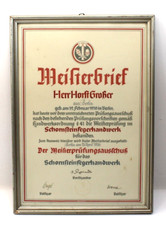 Alter Meisterbrief f. d