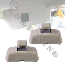 2x Beige Sonnenblendenhalter