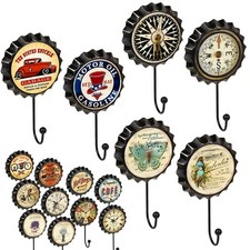 2er Set Metall Haken Retro