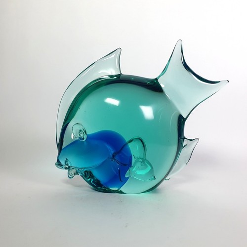 überfangglas skulptur - Überfangglas,