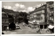 Ak Baden Baden am Schwarzwald, Leopoldsplatz, Oberleitungsbus - 4397351