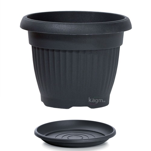 Blumenkübel mit untersetzer - mit,