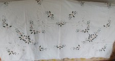 Tischdecke Tafeldecke Decke Tischtuch Stickereien & Durchbrochen ca. 120x165cm